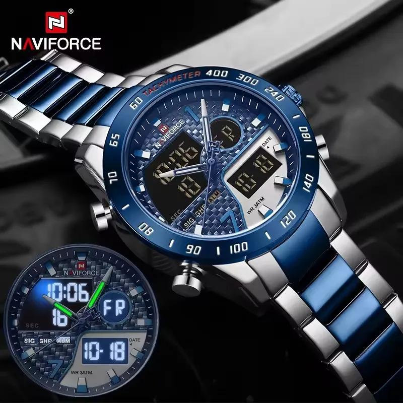 Naviforce 9171 CH - Blue - Image 4
