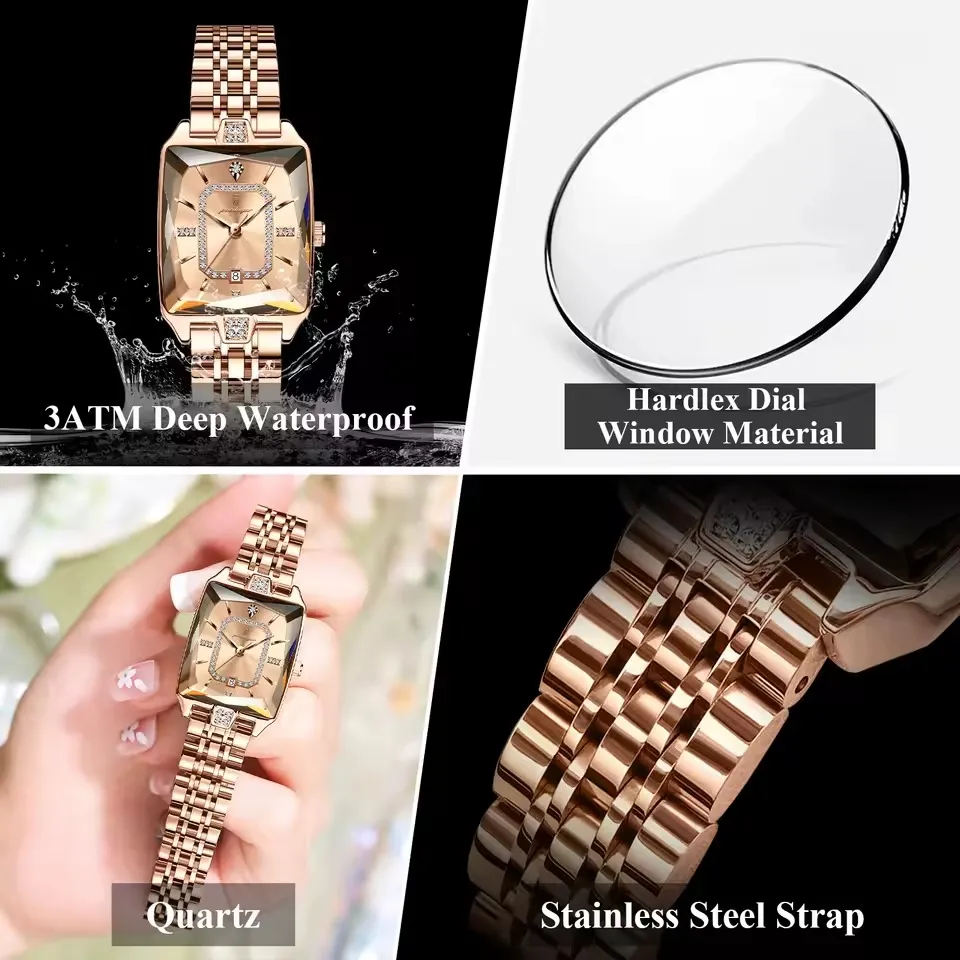 Poedagar 785 Ladies Watch - Rose - Image 2