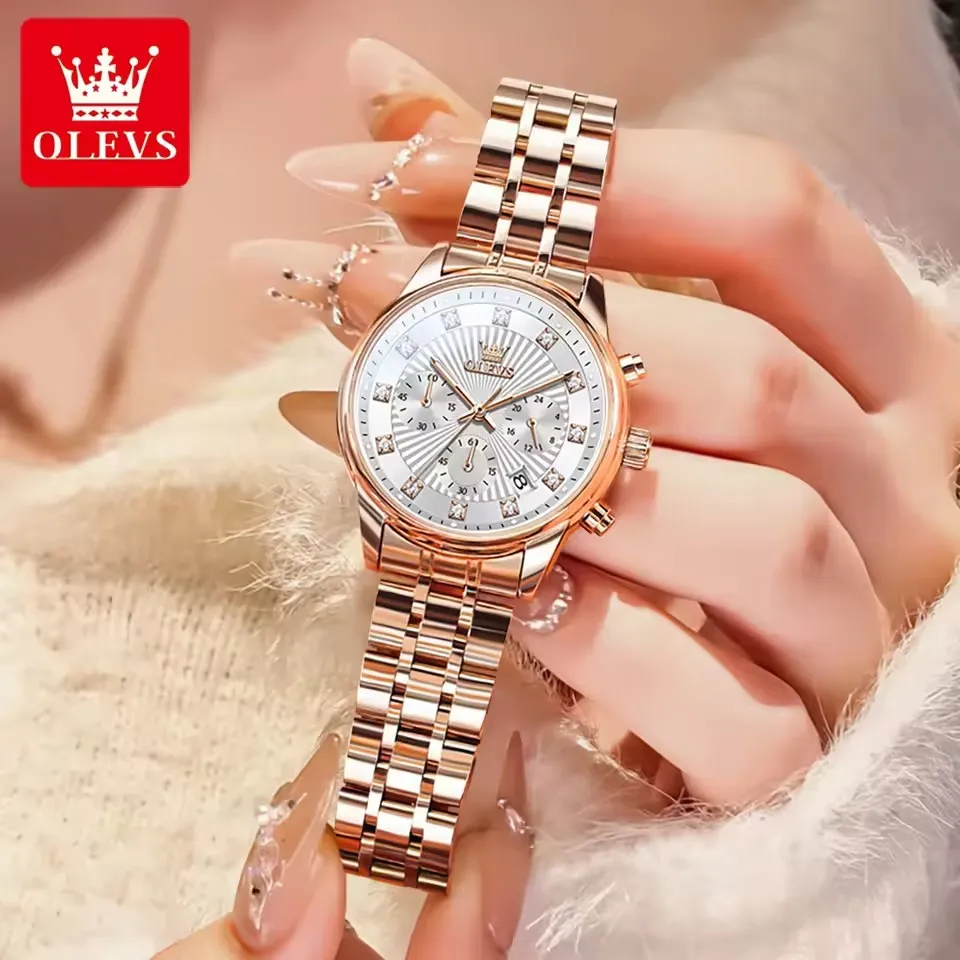 Olevs 3669 For Women - Rose White - Image 7