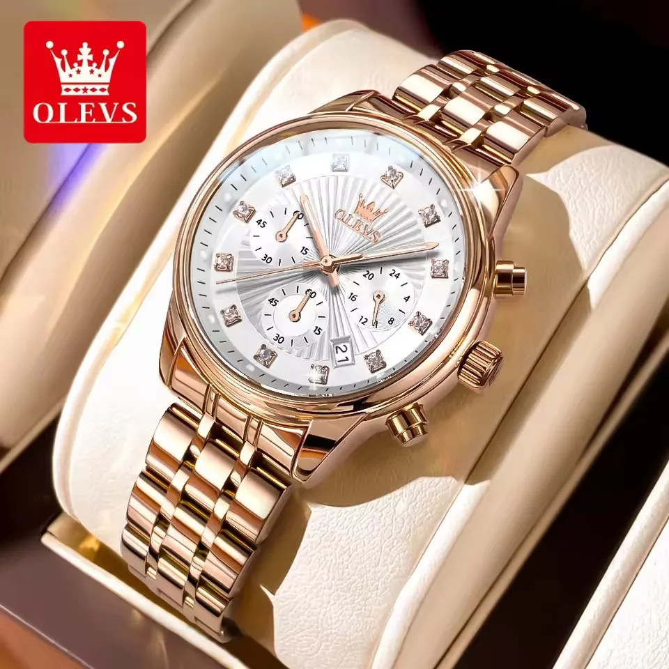 Olevs 3669 For Women - Rose White - Image 3