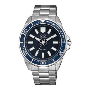 Q&Q Superior Stainless Steel Chain Watch S374J212Y
