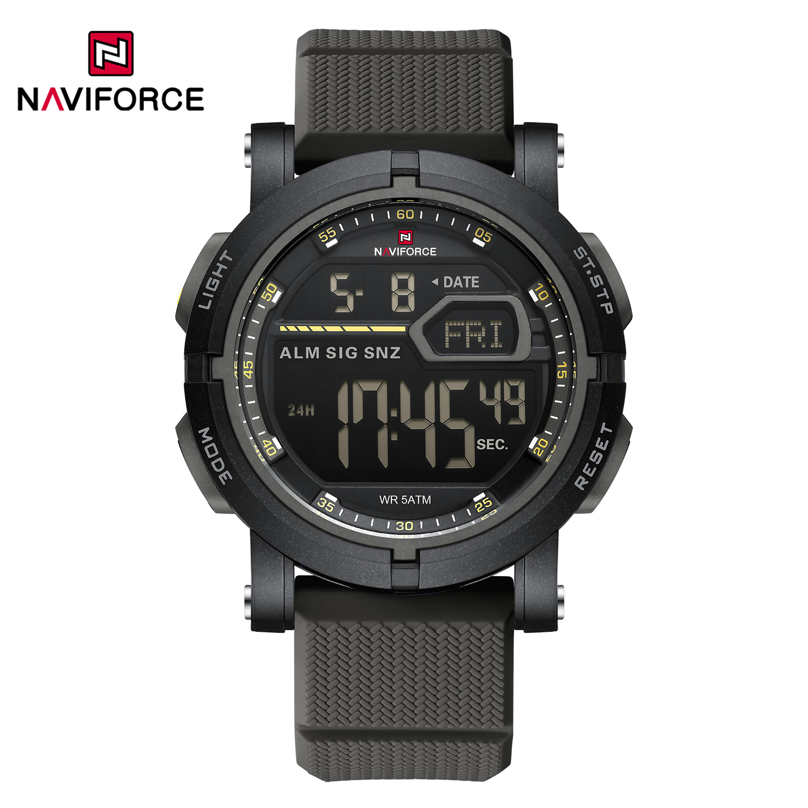 Naviforce 7139 T For Men - Gray Yellow