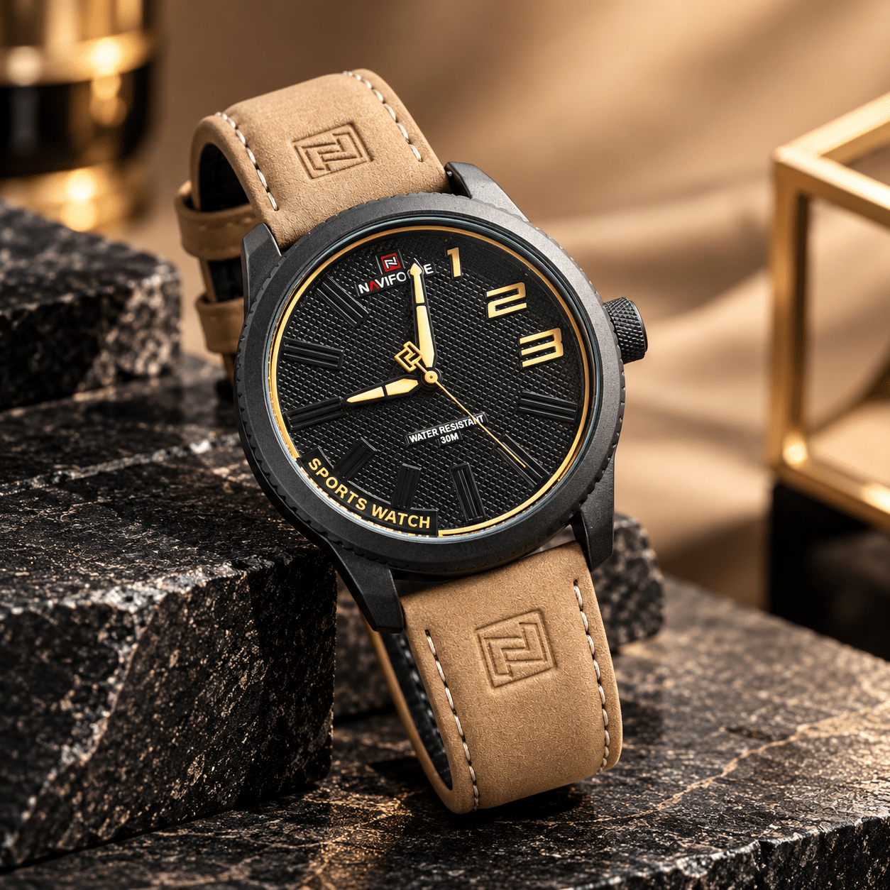 Naviforce 9202 L - Black Brown