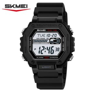 Skmei 2523 Silicone Strap Men - Black White
